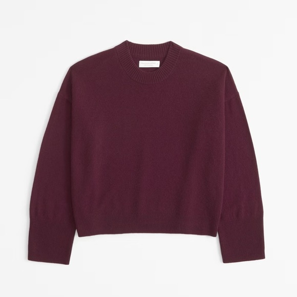 Abercrombie & Fitch cashmere crew sweater bnwt - Picture 1 of 3